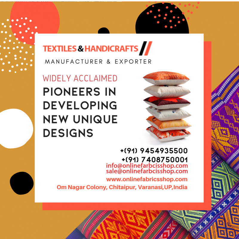 Cusion Covers buy wholesale - company Textiles and Handicrafts Creations | India