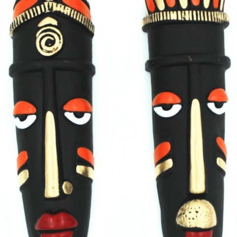 Глиняные племенные маски купить оптом - компания The Handmade India Online Stores | Индия