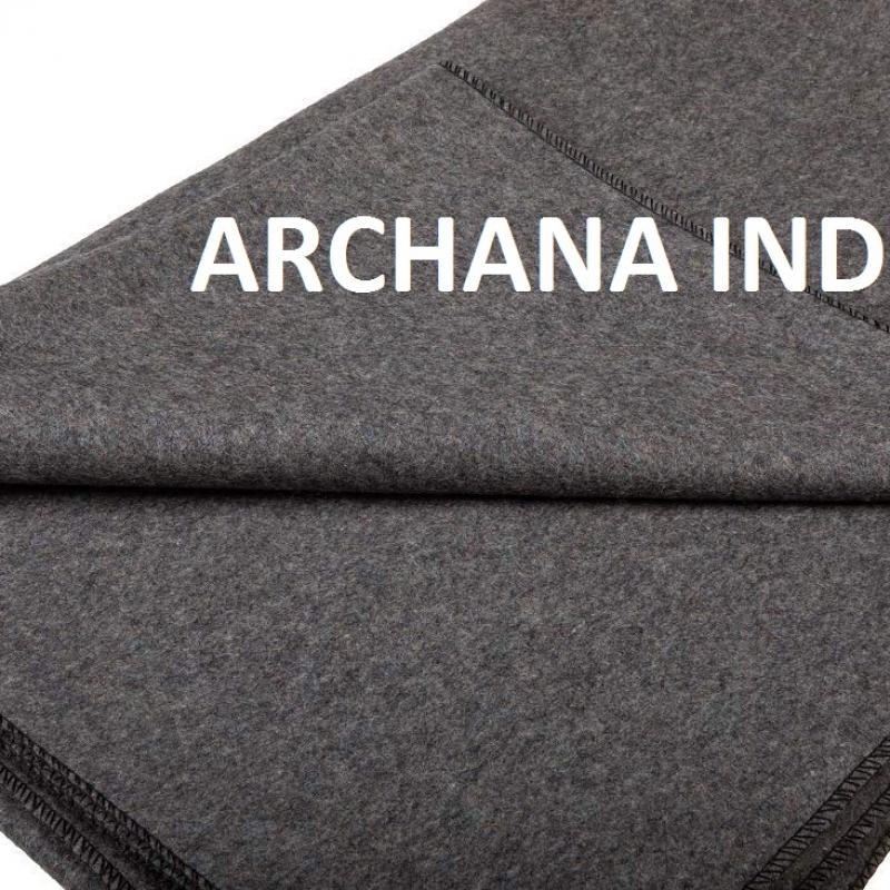Grey Wool  Blankets buy wholesale - company ARCHANA INDIA | India