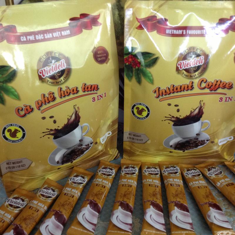 Растворимый  кофе 3 в 1 (30 стиков / пакет) купить оптом - компания VIET DELI COFFEE CO.,LTD | Вьетнам