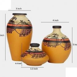 Hand-Painted Clay Pots