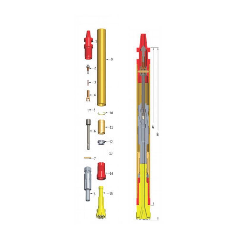 DTH Water Well Drilling Hammer buy wholesale - company Putian qideli drilling tools Co.,Ltd | China