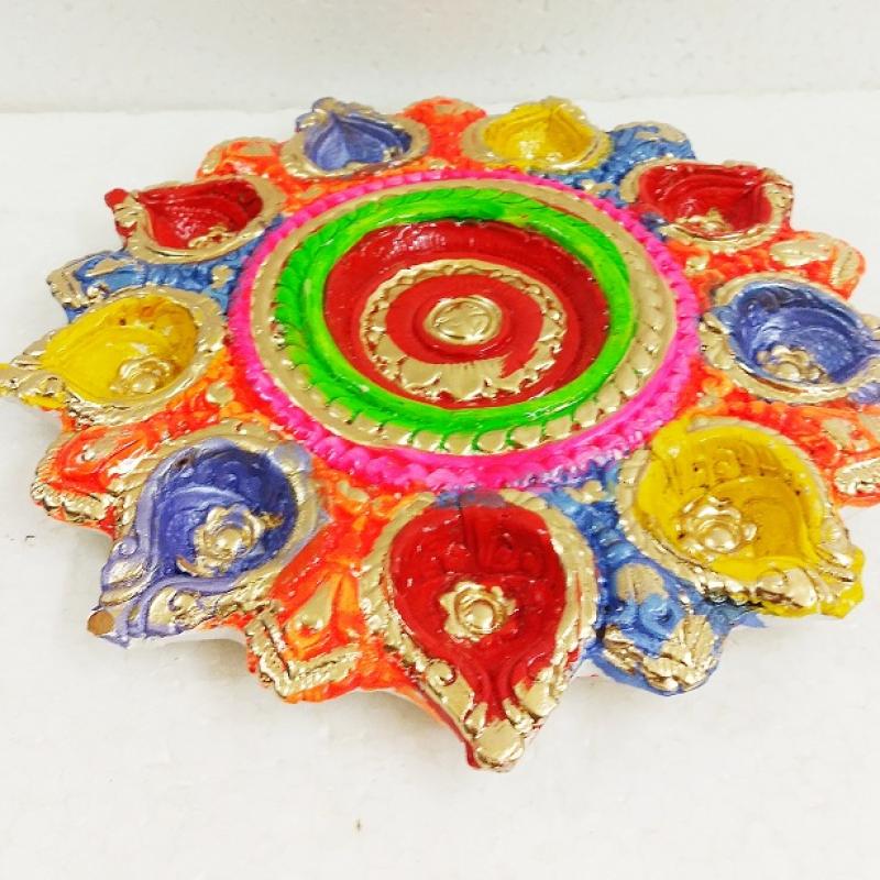 Handmade Clay Diyas buy wholesale - company Karru Krafft | India
