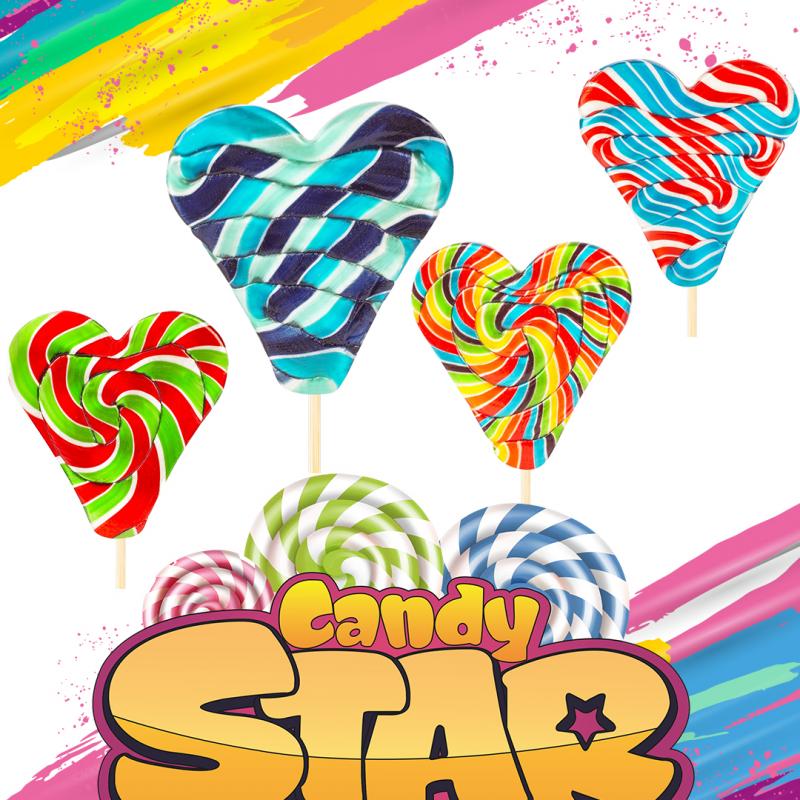 Heart Lollipop Candy  buy wholesale - company Candy Star Lollipop | Turkey