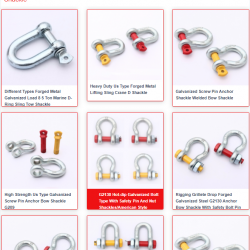 Shackles for Rigging and Connecting