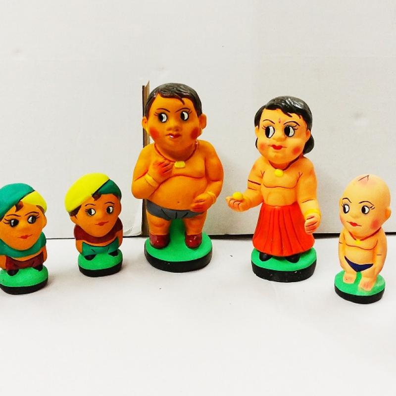 Набор глиняных игрушек ручной работы купить оптом - компания Karru Krafft | Индия