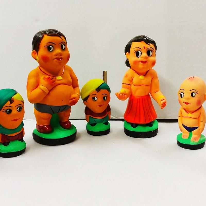 Набор глиняных игрушек ручной работы купить оптом - компания Karru Krafft | Индия