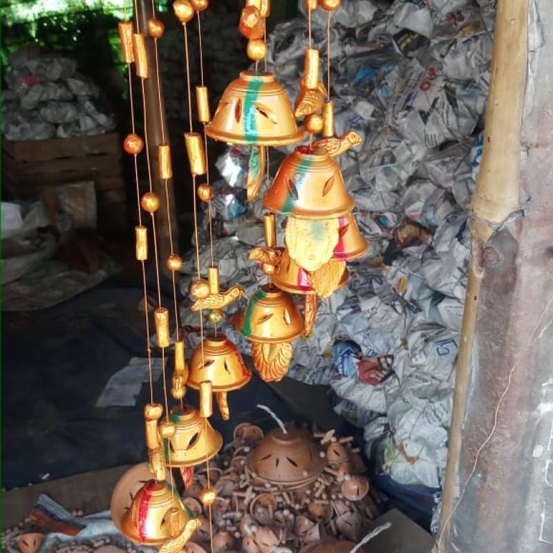 Глиняные ветряные колокольчики купить оптом - компания Manmayee Handicrafts | Индия
