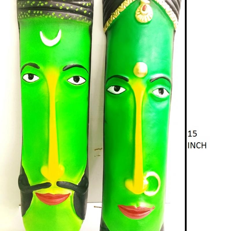 Handmade Terracotta Mask manufacturer exporter buy wholesale - company Karru Krafft | India