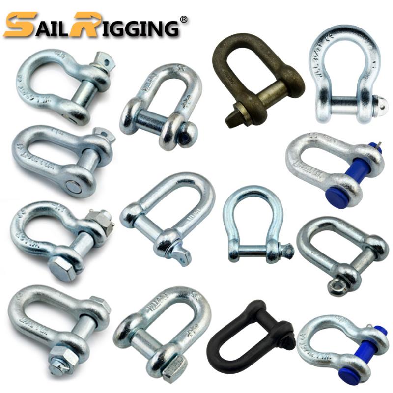 High Quality Adjustable  Marine Rigging Drop Forged Carbon Steel 3/4 Anchor Bow Shackle Mega Grillete with screw pin buy wholesale - company Qingdao Sail Rigging Co. , Ltd. | China