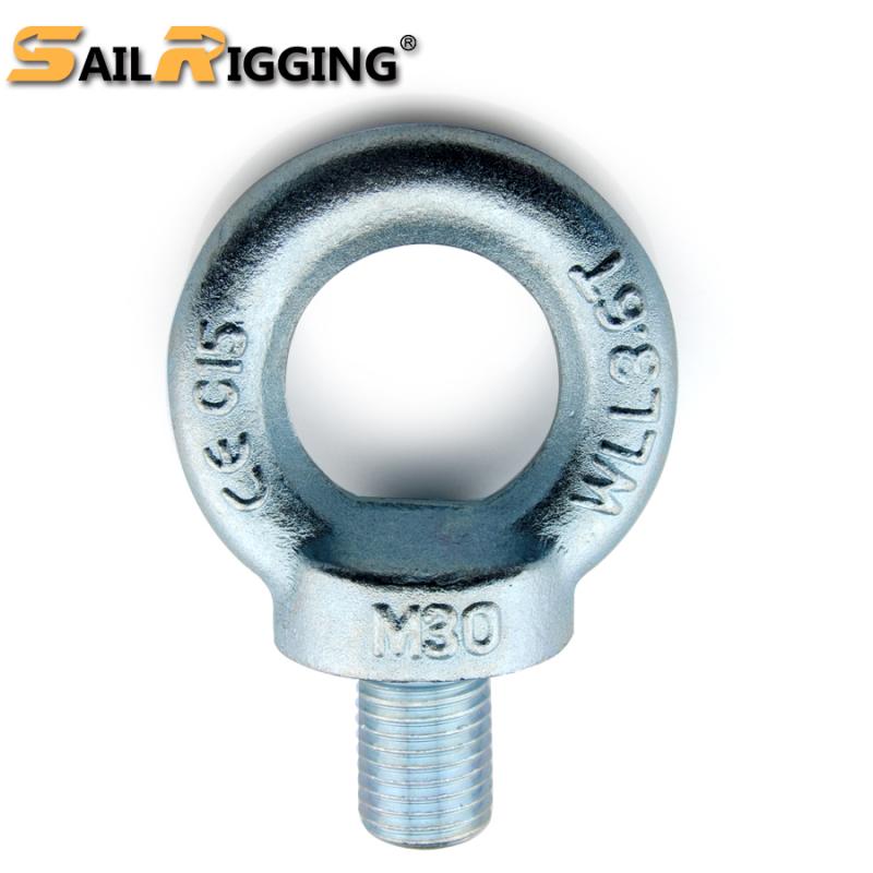 Rigging hardware Galvanized Forged anchor eye bolt DIN580 Steel Eyebolt buy wholesale - company Qingdao Sail Rigging Co. , Ltd. | China