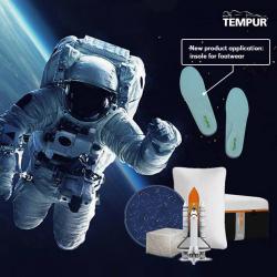 TEMPUR outsoles and insole for footwear to branded footwear companies.