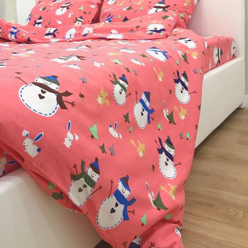 Flannel Bedding Set Snowmen buy wholesale - company ООО 