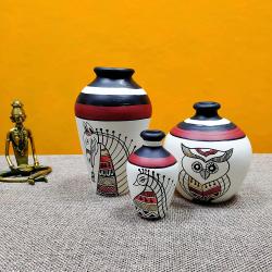 Multi-color Clay Pot set in Different size make your home mood  buy on the wholesale