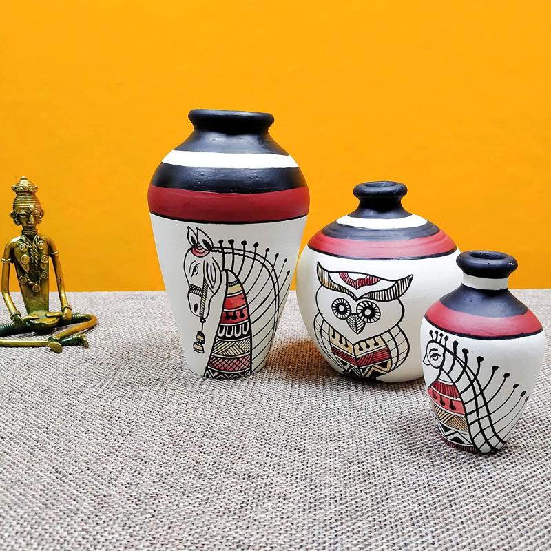Multi-color Clay Pot set in Different size make your home mood  buy wholesale - company Me Handicrafts Stores | Canada