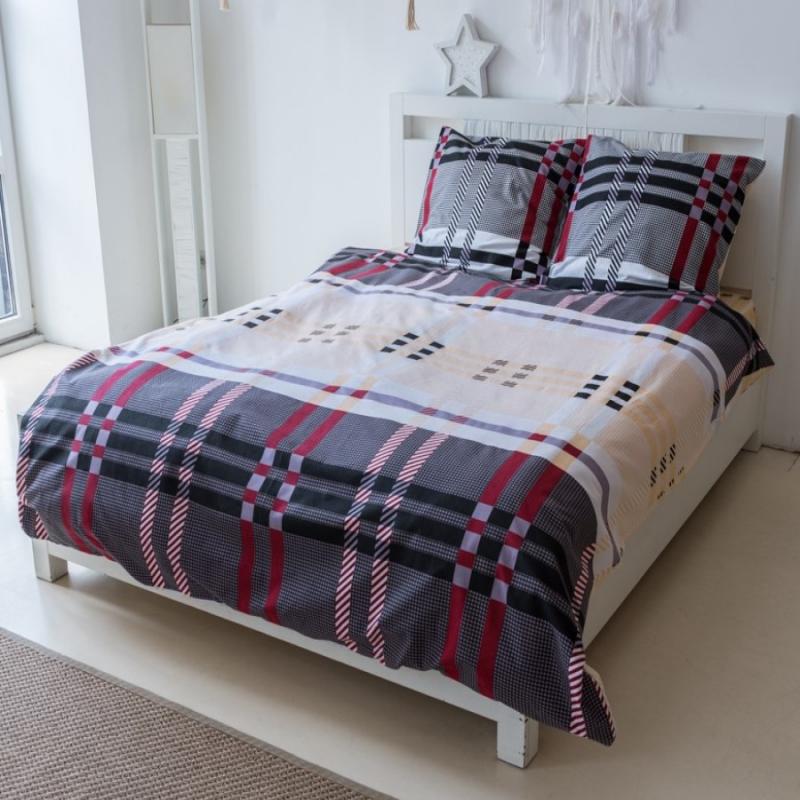 Flannel Bedding Set Burgundy Cell buy wholesale - company ООО 