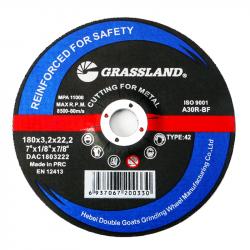 Grassland 7 inch 180mm 180X3X22.2 metal cutting wheel for grinder