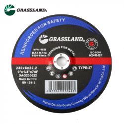 Grassland MPA 9 inch 230 mm 230X6X22.2mm metal inox abrasive grinding wheel for angle grinder
