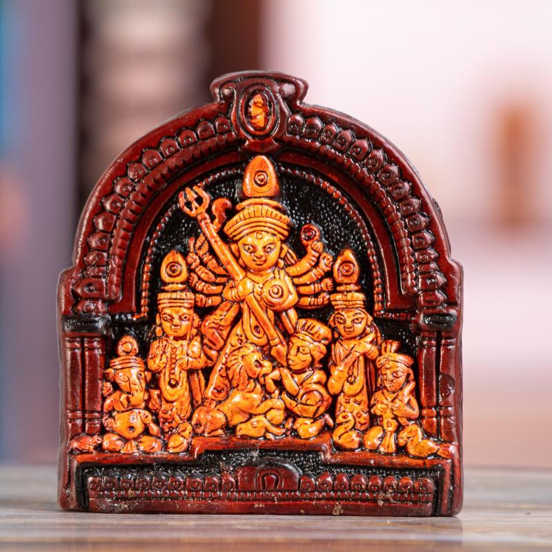 Karru Krafft Terracotta Goddess Durga Idol for Navaratri Decor buy wholesale - company Karru Krafft | India