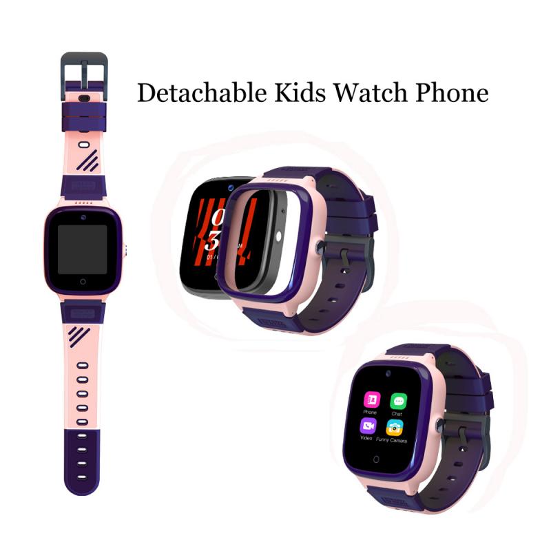 Latest Detachable Fashion 4G GPS Kids Smart Watch Phone with SOS Alert 2-way Calling buy wholesale - company Shenzhen Qinmi Smart Technology Co., Ltd | China