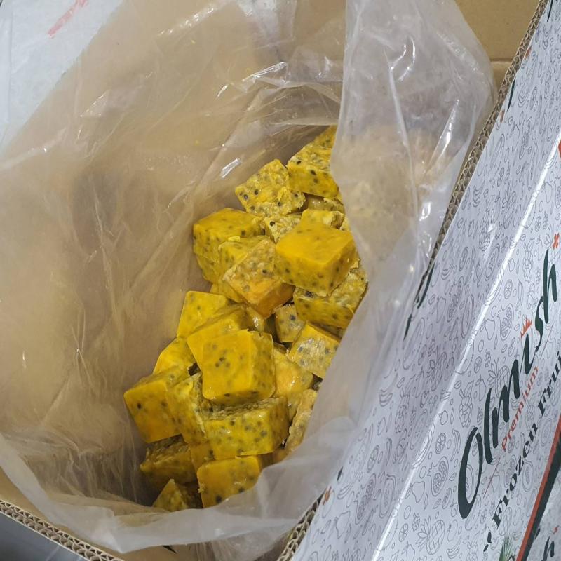 Frozen Puree cubes Passion fruit from factory of Vietnam buy wholesale - company Olmish Asia Food Co.Ltd | Vietnam