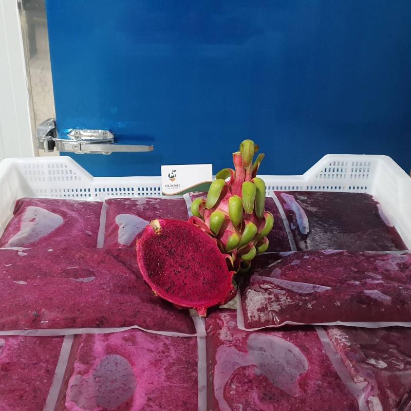 Frozen Puree Dragonfruit from factory of Vietnam buy wholesale - company Olmish Asia Food Co.Ltd | Vietnam