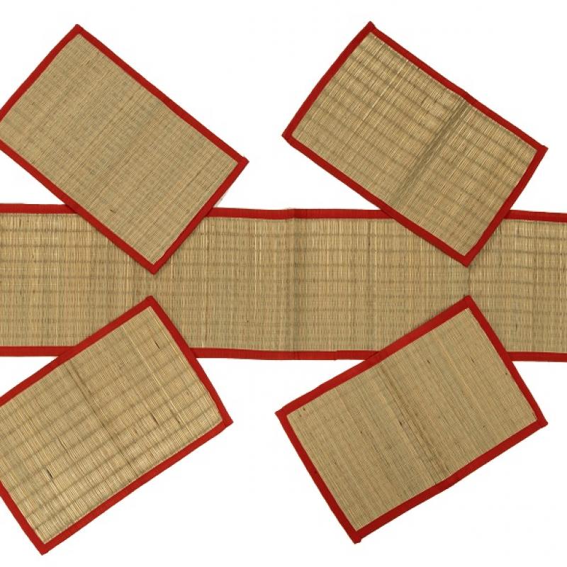 Handprocess Natural River Grass Table Mat set Manufcturer Exporter Wholesaler купить оптом - компания Karru Krafft | Индия