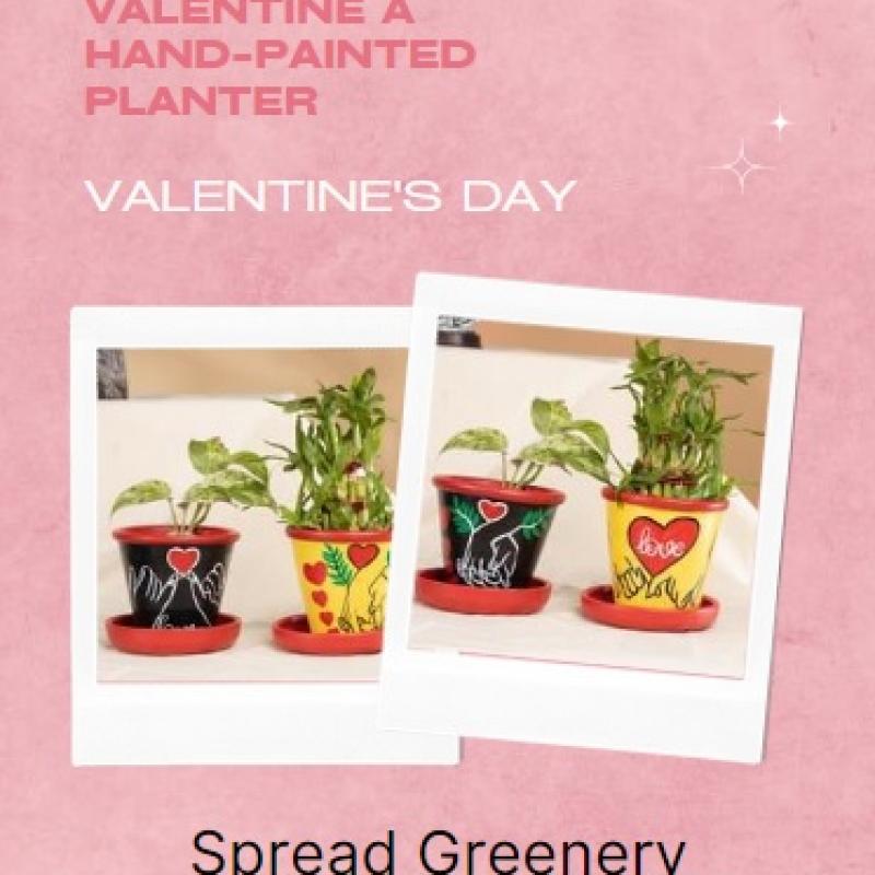 Spread Greenery in this Valentine with ClayPlanter купить оптом - компания Manmayee Handicrafts | Индия
