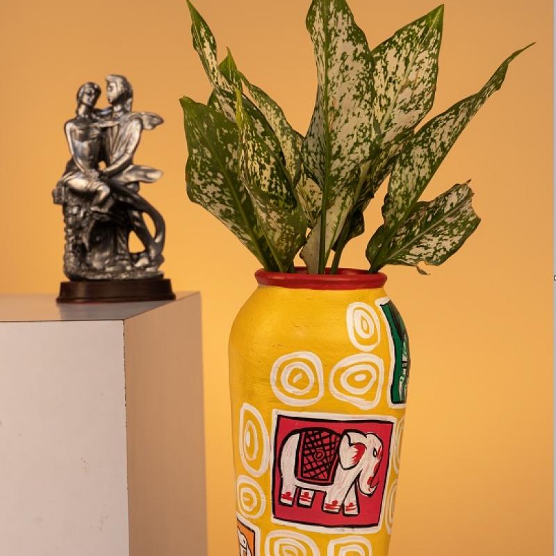 Vintage Design Terracotta 11inch Vase Home Decoration купить оптом - компания THe Handicraft Stores | Индия