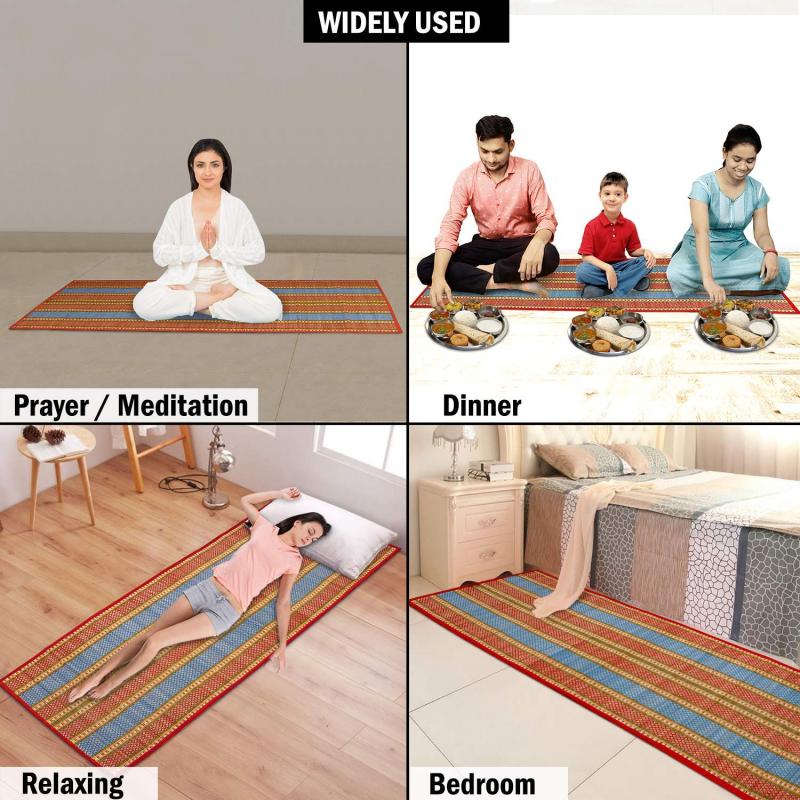 Reversable Korai-Grass made Yoga Mat buy wholesale - company The Handmade India Online Stores | India