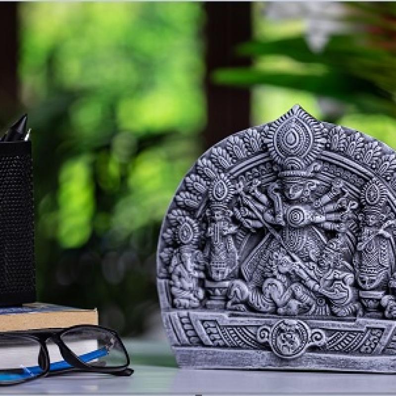 à-la-mode Terracotta Maa Durga Idol Manufacturer buy wholesale - company Manmayee Handicrafts | India