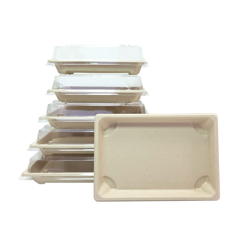 Fiber Pulp Sushi Tray With Film buy wholesale - company Foshan Harvest Packaging Co., LTD | China