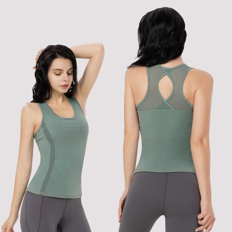 SILIK Yoga Vest Women'S Fitness Exercise Breathable Yoga Wear Running Speed Dry Casual Top buy wholesale - company Yeethon Company | China