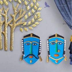 Mitti se Bana Tribal Mask Wall Hanging Manufacturer buy on the wholesale