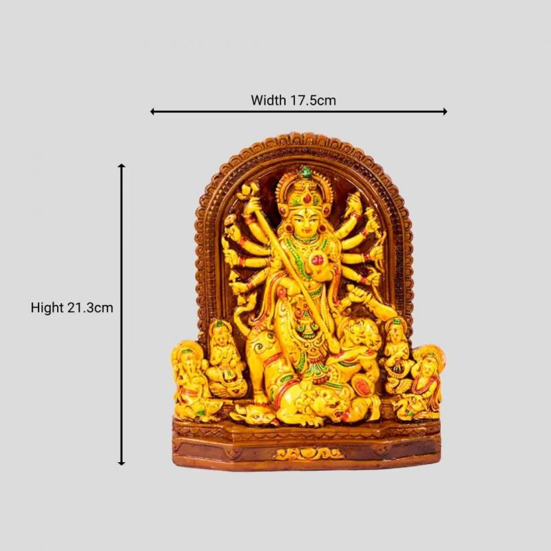 Handcrafted Terracotta Goddess Durga Idol  купить оптом - компания Karru Krafft | Индия