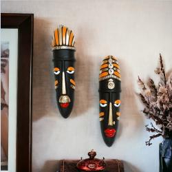Handpainted Clay Mask Wall Hanging Mask manufacturer wholesaler exporter buy on the wholesale