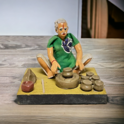 Terracotta Doll, Clay working figure, Clay Human Figure for Gifting & Home decor manufacturer exporter wholeseler buy on the wholesale