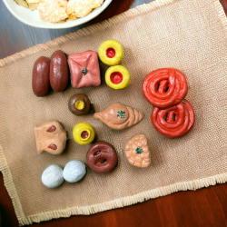 Miniature Terracotta Sweets for home decor, children play, Kids Toy manufacturer exporter wholeseler купить оптом