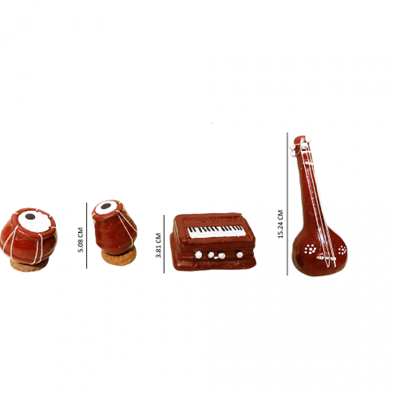 Handmade Miniature Terracotta Musical Instruments Home Decor manufacturer exporter wholeseler buy wholesale - company ArtiKart dotin | India