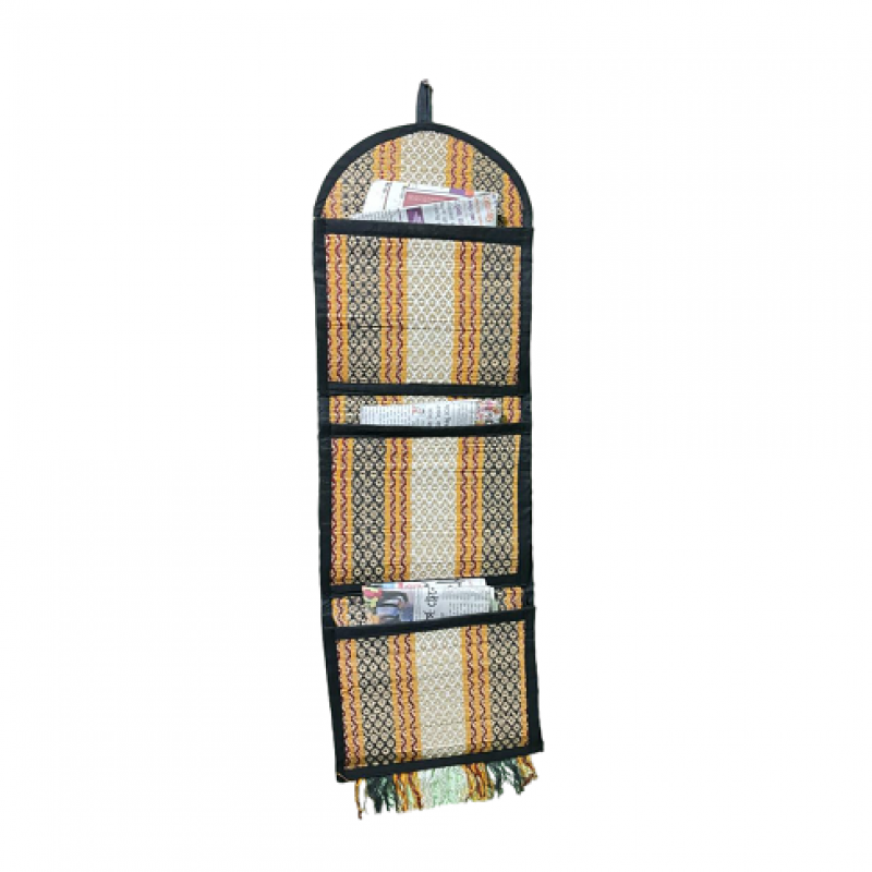 Handcrafted Natural River Grass Magazine Holder, Wall Hanging Manufacturer Exporter wholesaler buy wholesale - company Manmayee Handicrafts | India