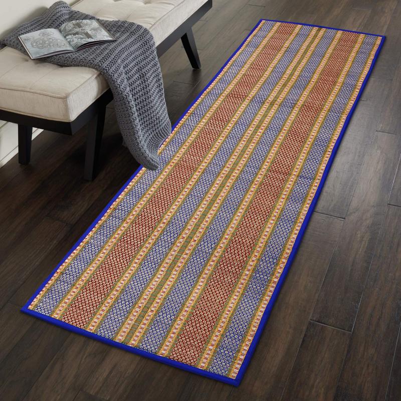 Handloomed Natural Korai Grass Yoga Mat, Prayer Mat, Floor Mat Manufacturer Exporter Wholesaler buy wholesale - company Karru Krafft | India