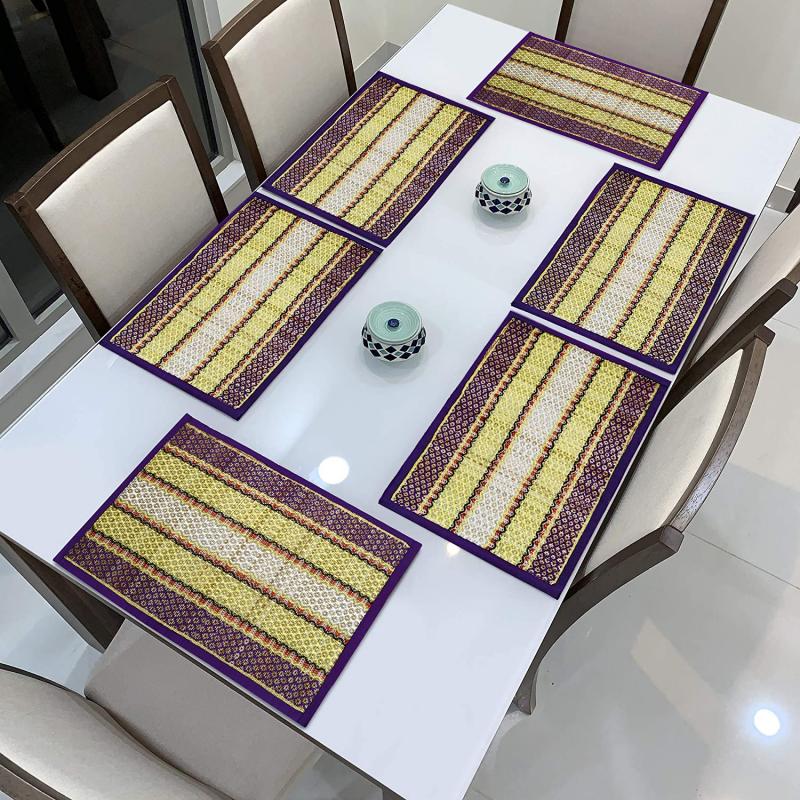 Handloomed Natural River Korai Grass Table Place Mat Manufacturer Exporter Wholesaler купить оптом - компания ArtiKart dotin | Индия