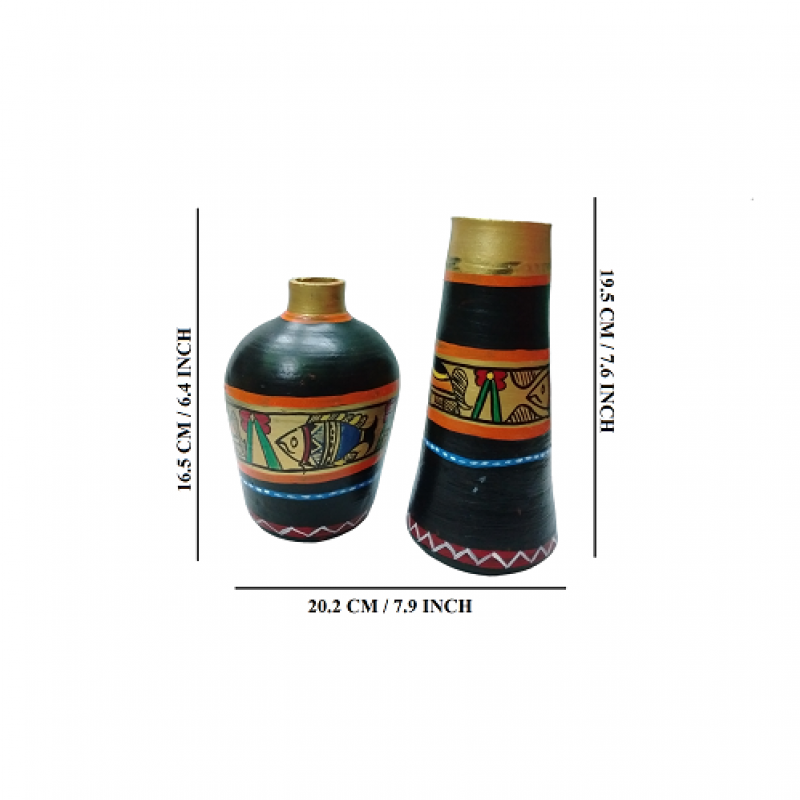 Handpainted Terracotta Home Decor Flower Pot set Manufacturer Exporter Wholesaler купить оптом - компания THe Handicraft Stores | Индия