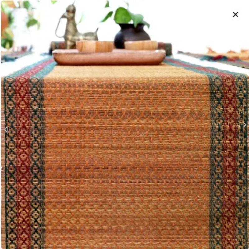 Restaurant Cafe Usable Korai Table Mat Runner Set Manufacturer Exporter Wholesaler in India buy wholesale - company Me Handicrafts Stores | Canada