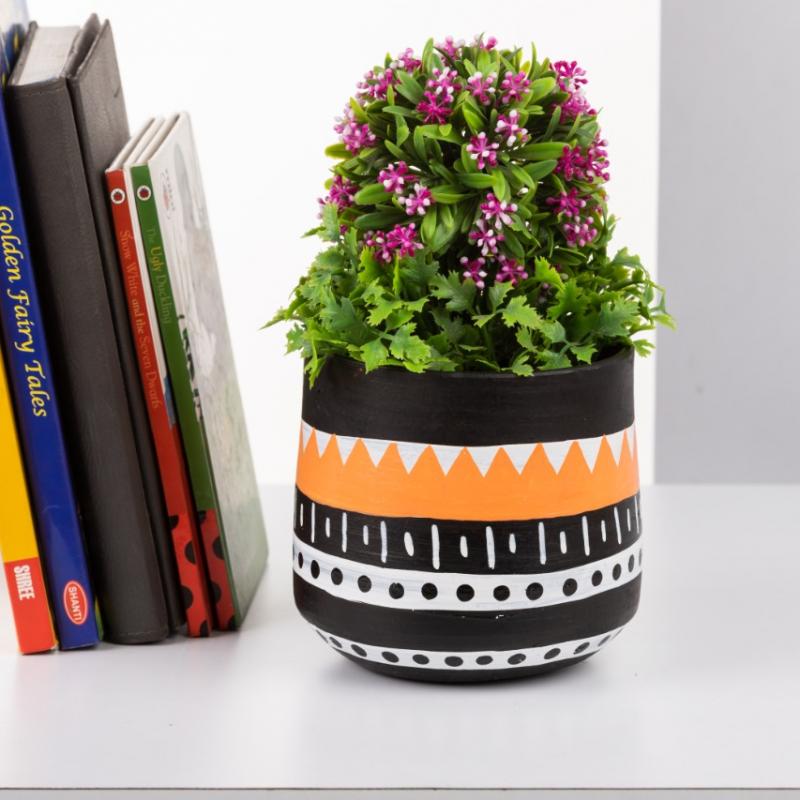 Handcrafted Natural Terracotta Planter for Festive season Manufacturer Wholesaler Exporter buy wholesale - company The Handmade India Online Stores | India