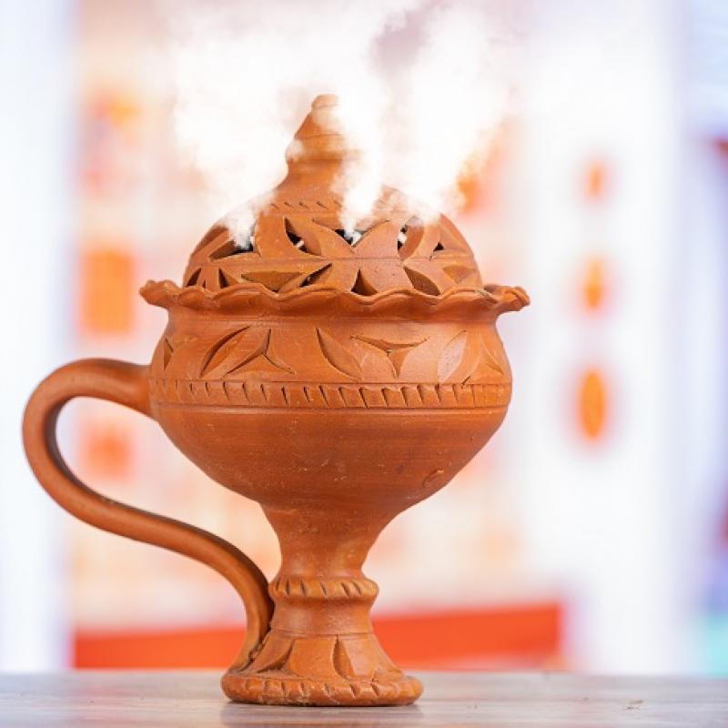 Handcrafted Terracotta Guggal Loban Dhuni Dhup Burner Manufacturer Exporter Wholesaler купить оптом - компания THe Handicraft Stores | Индия