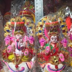 Handmade Decorative Terracotta Laxmi Ganesha for Diwali Puja Manufacturer Exporter Wholesaler buy on the wholesale