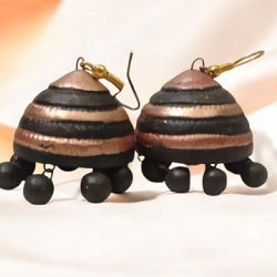 Light Weight Terracotta Jhumkas for Daily Fashion Festival Wearing