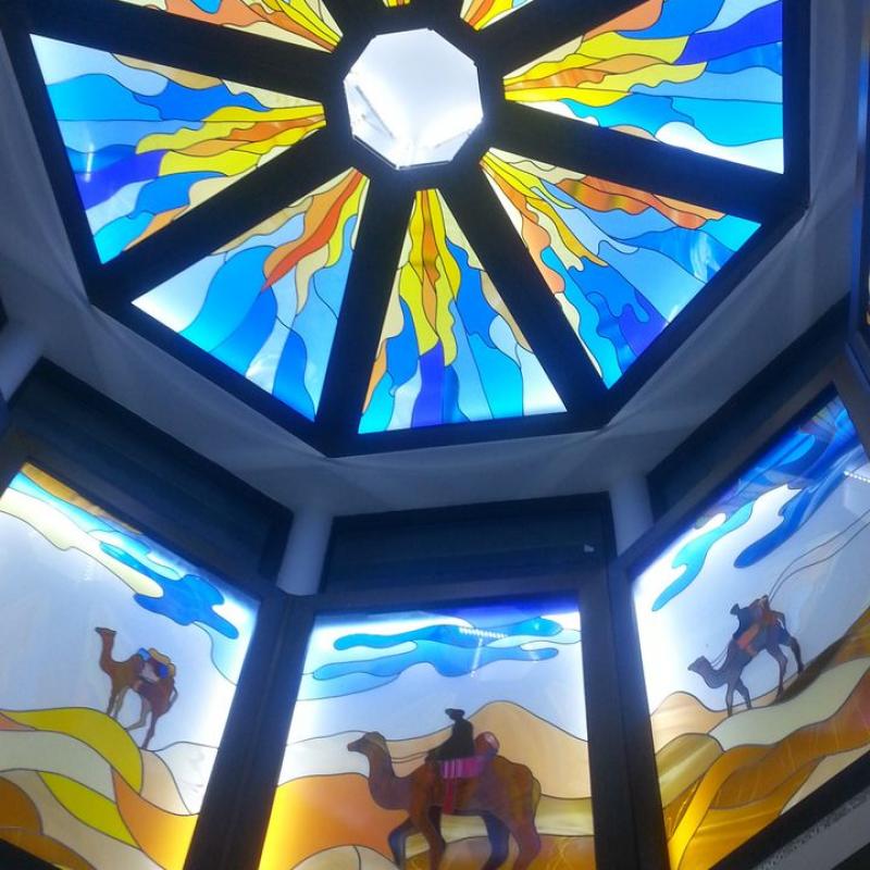 Stained Glass Ceiling Production