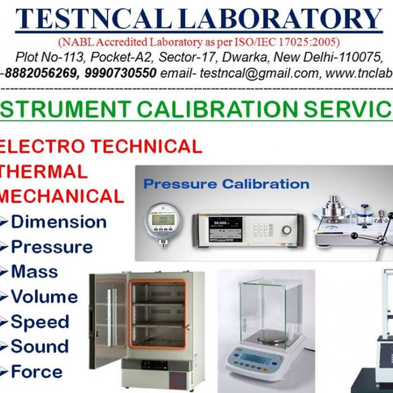 Calibration Services for Testing and Measuring Instruments